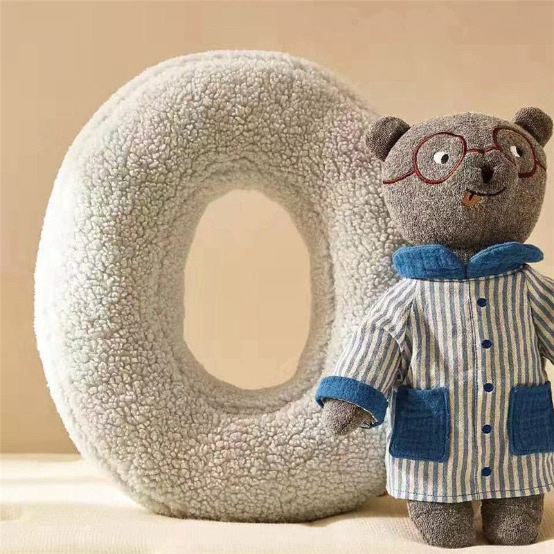 Plush Letter Pillow - Soft Letter Pillow for Bedroom and Children's Room