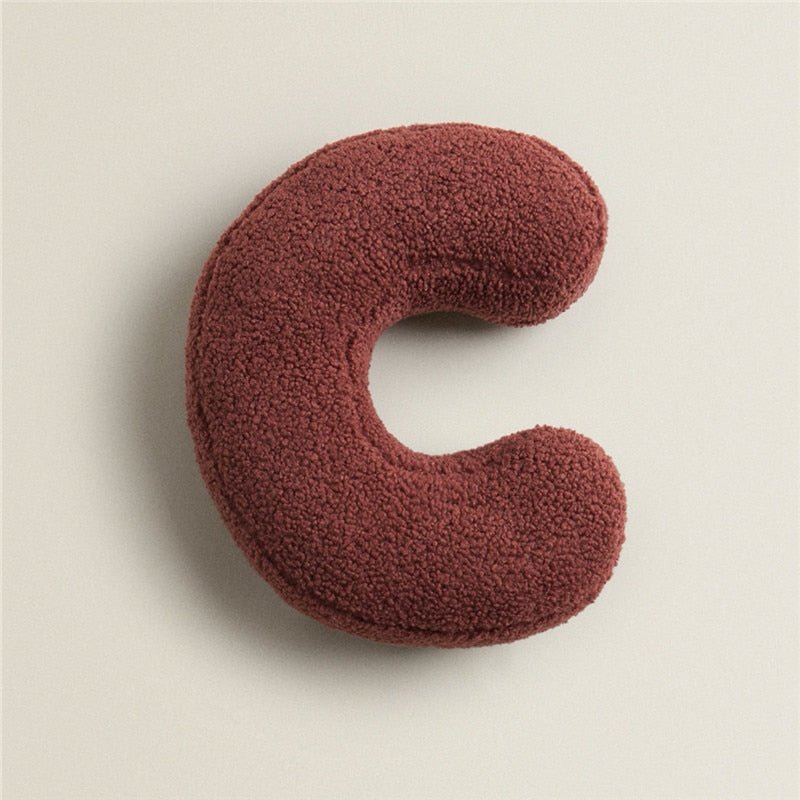 Plush Letter Pillow - Soft Letter Pillow for Bedroom and Children's Room