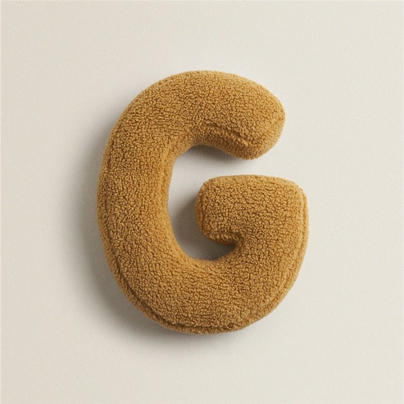 Plush Letter Pillow - Soft Letter Pillow for Bedroom and Children's Room