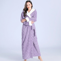 Long Hooded Cozy Plush Robe