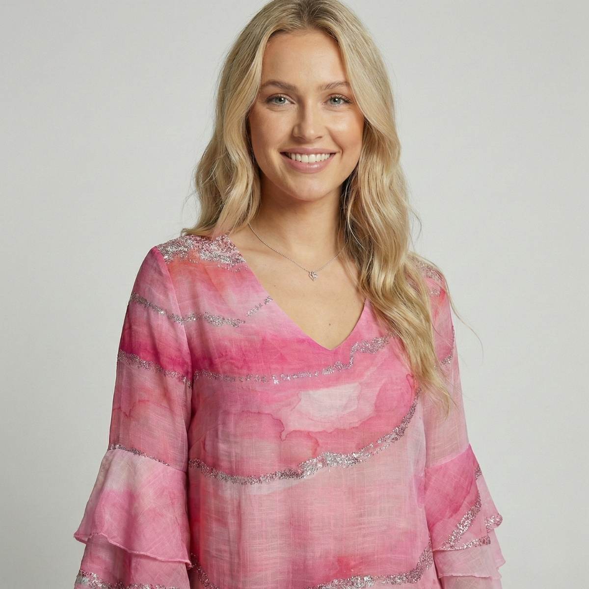 Image of Polly | Women's V-Neck Shift Mini Dress