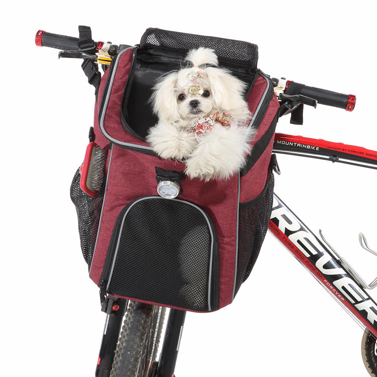 Portable Polyester Pet Backpack, Up to 6 lbs