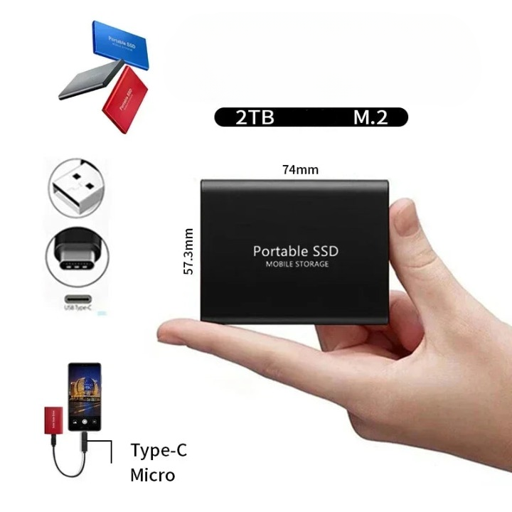 Portable SSD Drive High Speed Compact Design