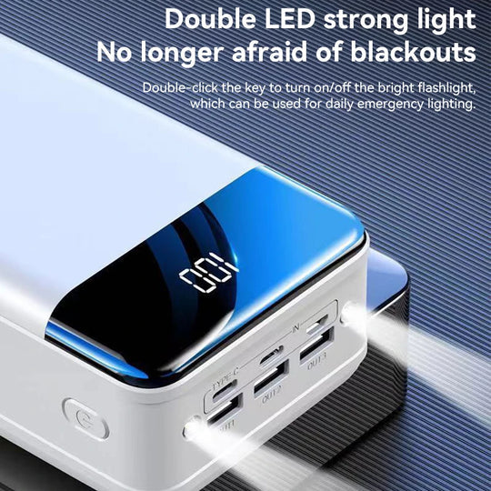 Powerbank 100,000 mAh | Ultra-fast charging | For laptop, tablet & smartphone | Compact & extremely powerful
