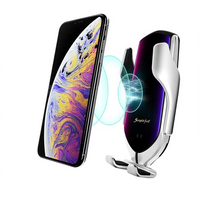 PREMIUM - Auto-Grip Phone Mount with Qi Charger