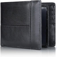 Premium RFID-Blocking Leather Bifold Wallet for Men - SlimArmor