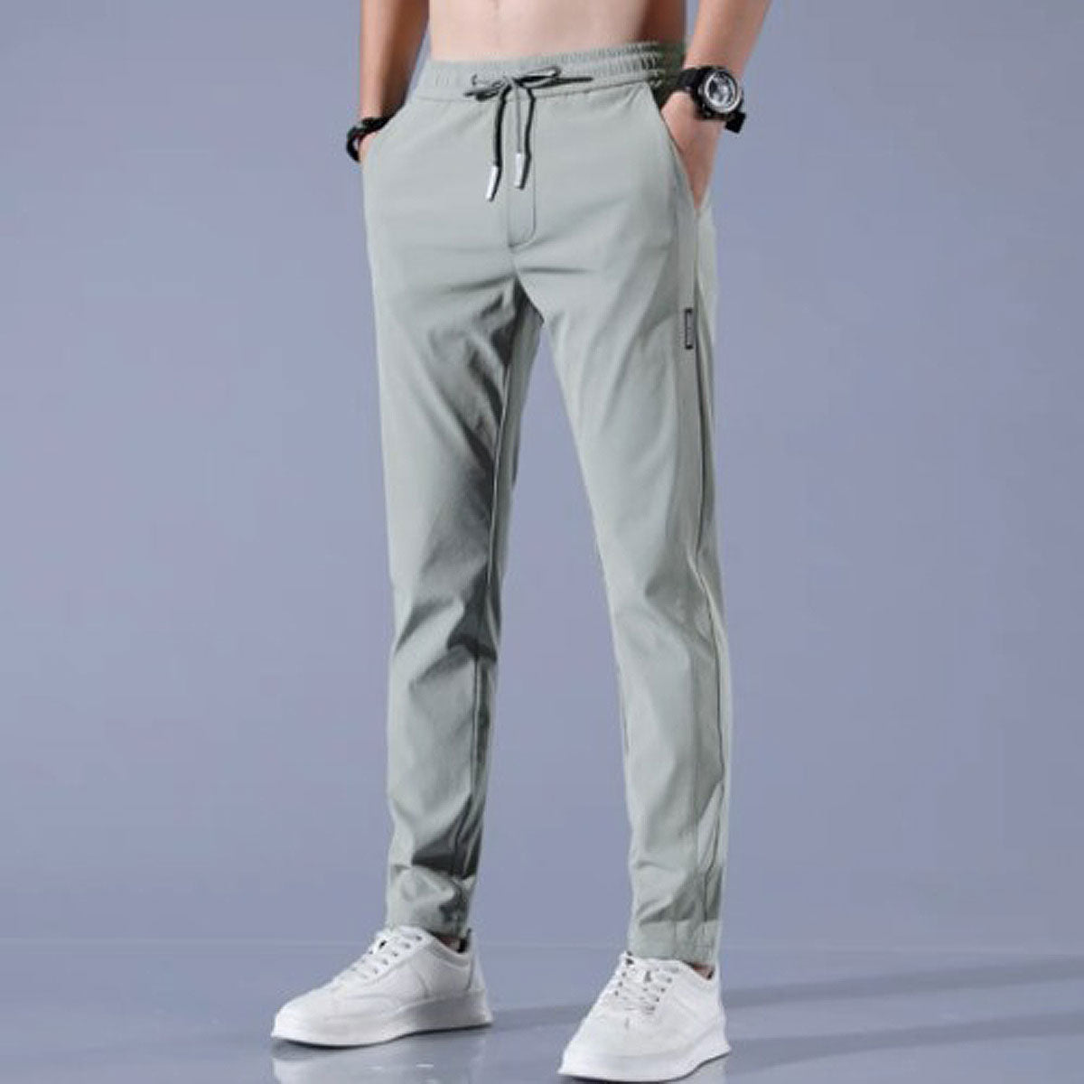 Quick-Drying Pants with Drawstring