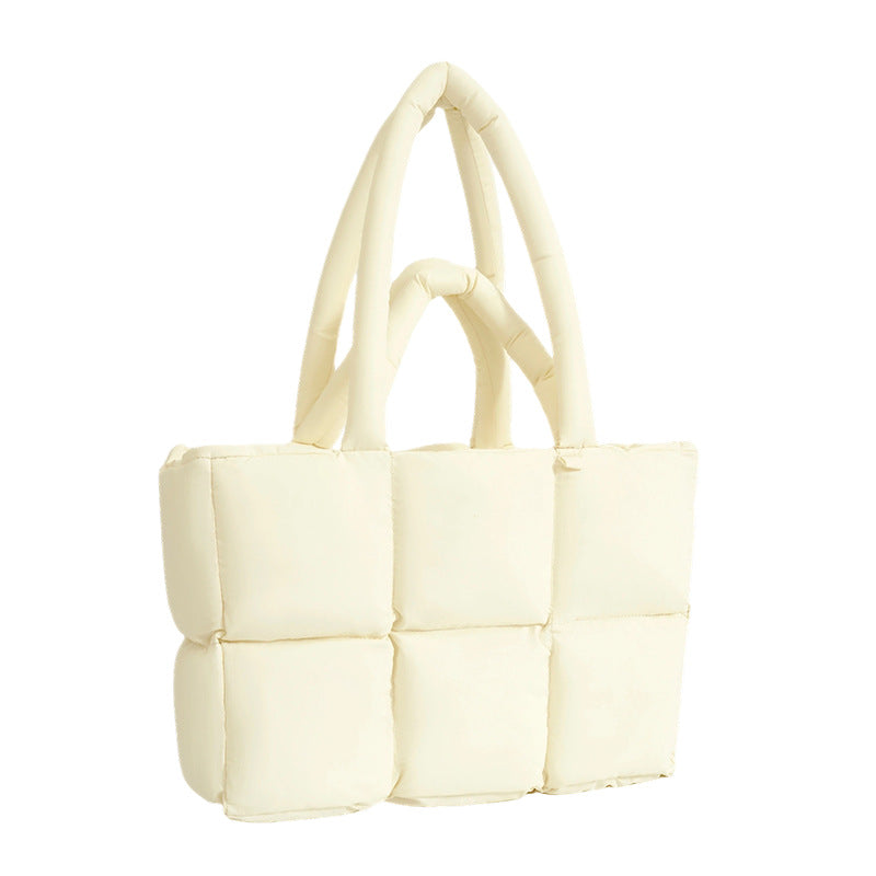 Quilted Puffer Tote Bag
