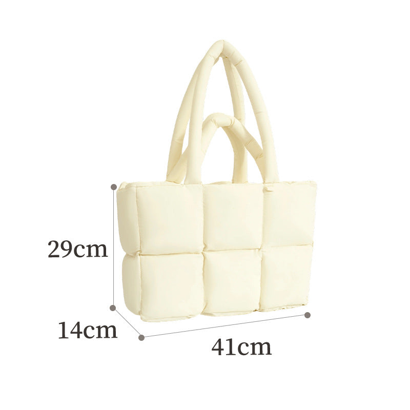 Quilted Puffer Tote Bag
