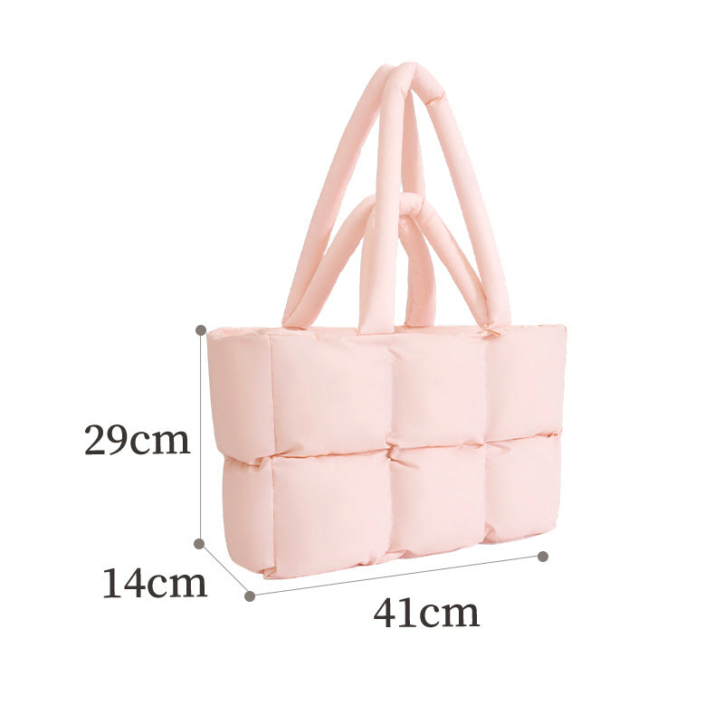 Quilted Puffer Tote Bag