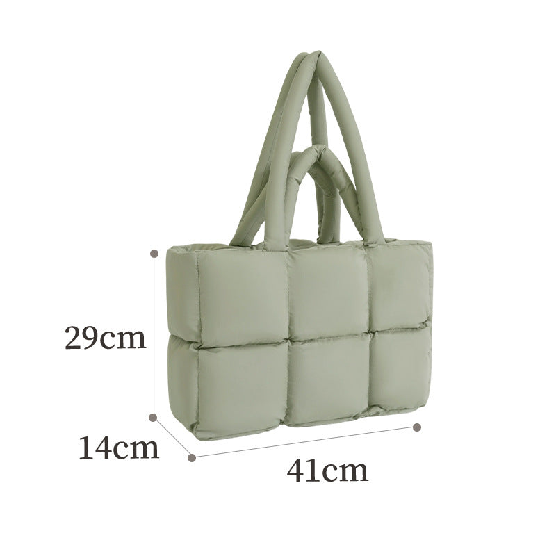 Quilted Puffer Tote Bag