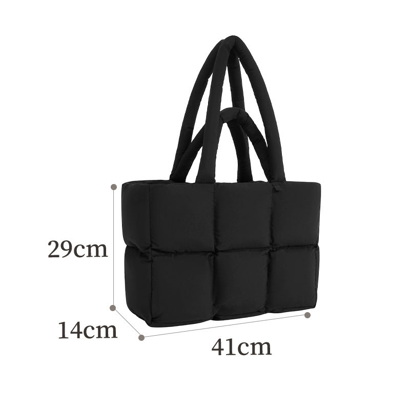 Quilted Puffer Tote Bag