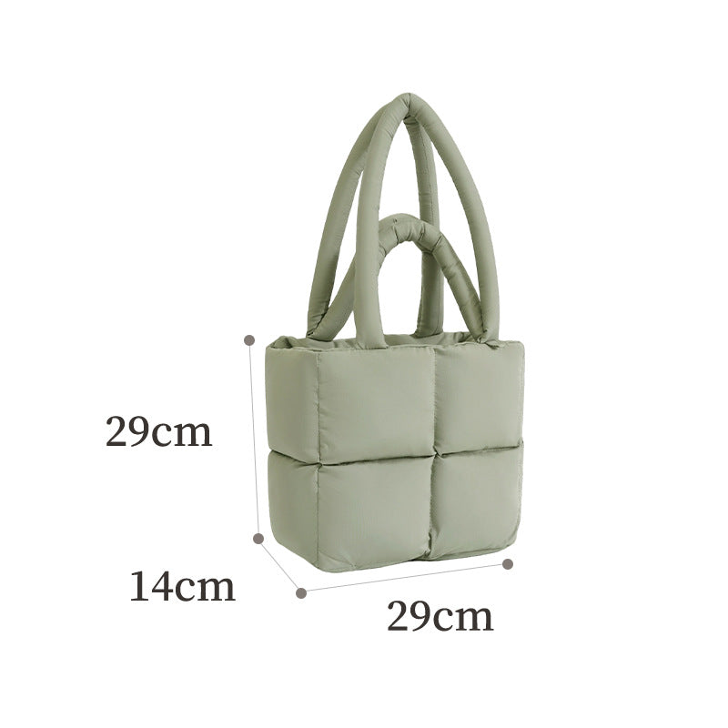 Quilted Puffer Tote Bag