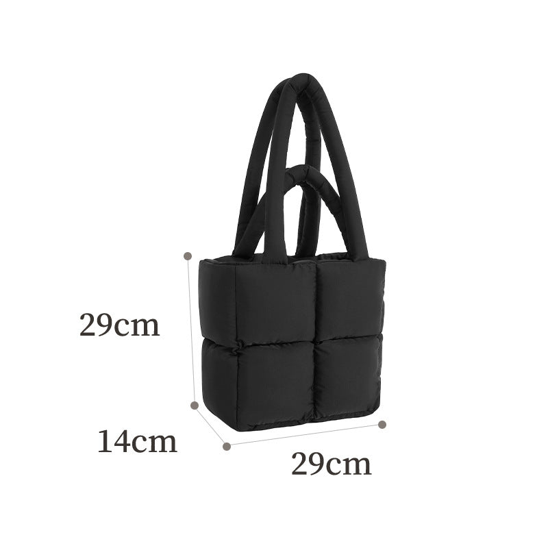 Quilted Puffer Tote Bag
