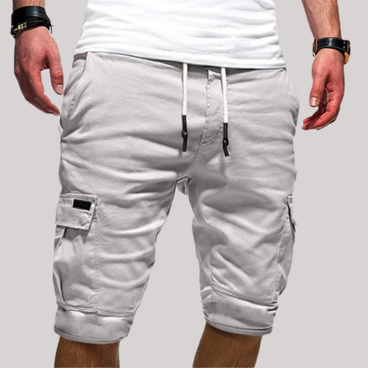 Image of Quincy | Men's Cargo Knee Length Drawstring Shorts