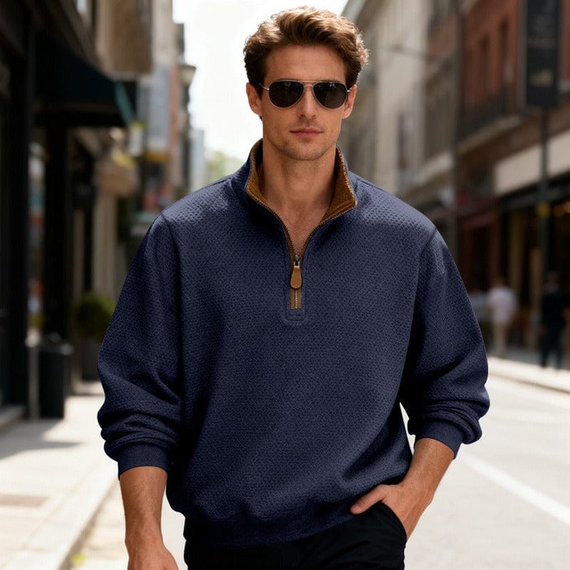 Image of Quincy | Men's Quarter Zip Pullover Sweater