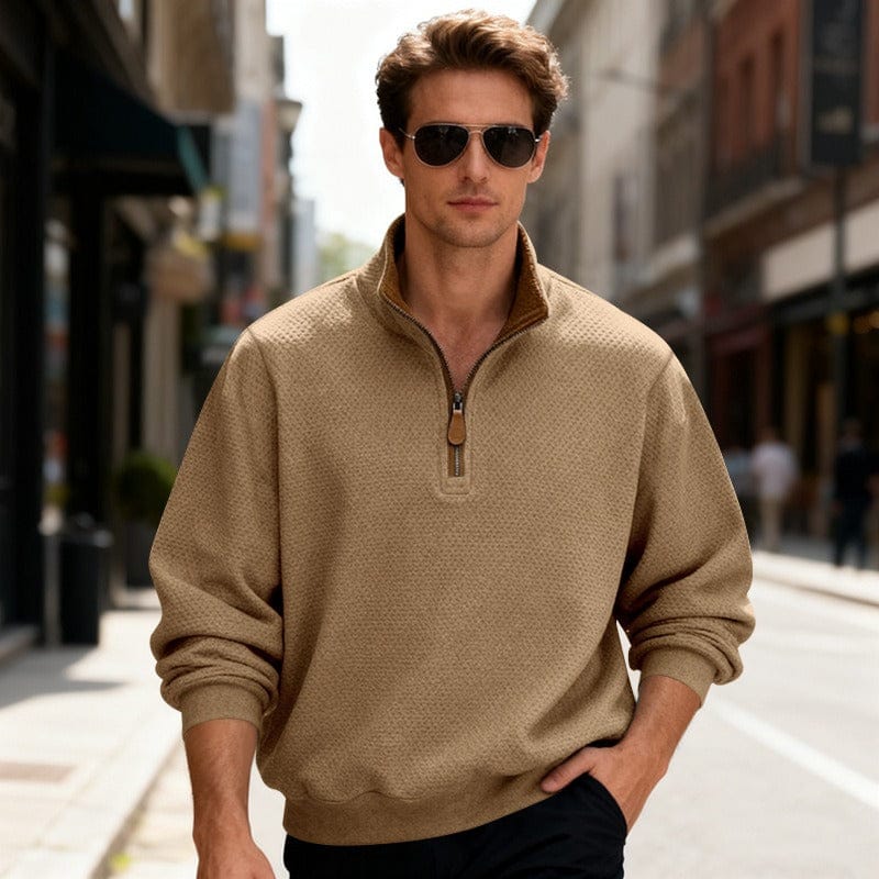 Image of Quincy | Men's Quarter Zip Pullover Sweater