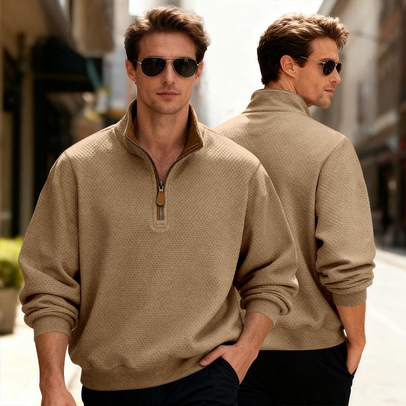 Image of Quincy | Men's Quarter Zip Pullover Sweater