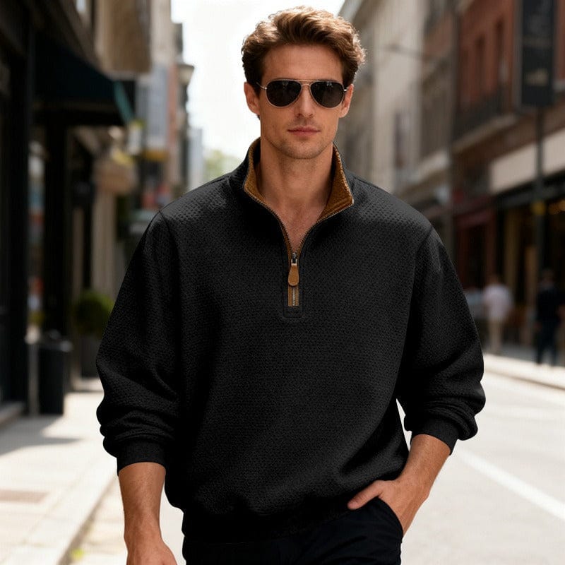 Image of Quincy | Men's Quarter Zip Pullover Sweater