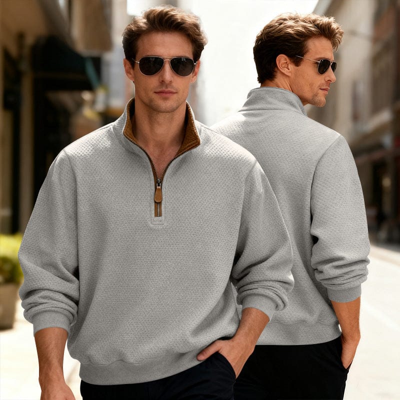 Image of Quincy | Men's Quarter Zip Pullover Sweater