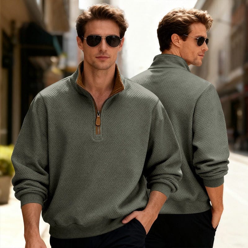 Image of Quincy | Men's Quarter Zip Pullover Sweater