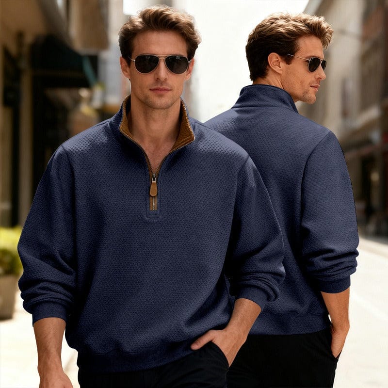 Image of Quincy | Men's Quarter Zip Pullover Sweater