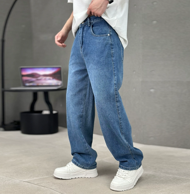 Image of Quincy | Men's Wide Leg Denim Jeans