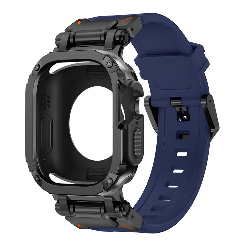 RavenTac Tactical Fluoro Rubber Strap + TPU/PC 2-in-1 Case for Apple Watch