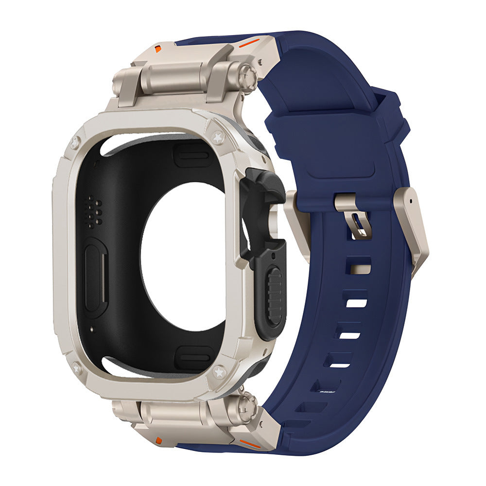RavenTac Tactical Fluoro Rubber Strap + TPU/PC 2-in-1 Case for Apple Watch
