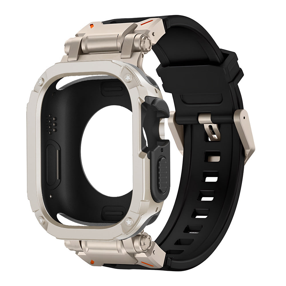 RavenTac Tactical Fluoro Rubber Strap + TPU/PC 2-in-1 Case for Apple Watch