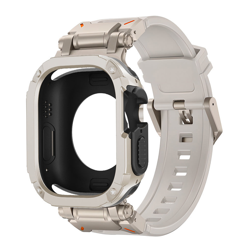 RavenTac Tactical Fluoro Rubber Strap + TPU/PC 2-in-1 Case for Apple Watch