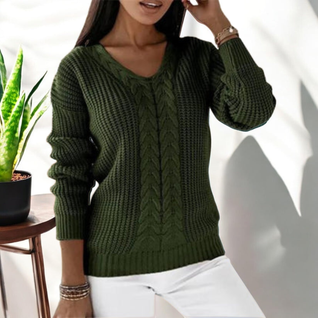 Relaxed-Fit Long-Sleeve Sweater