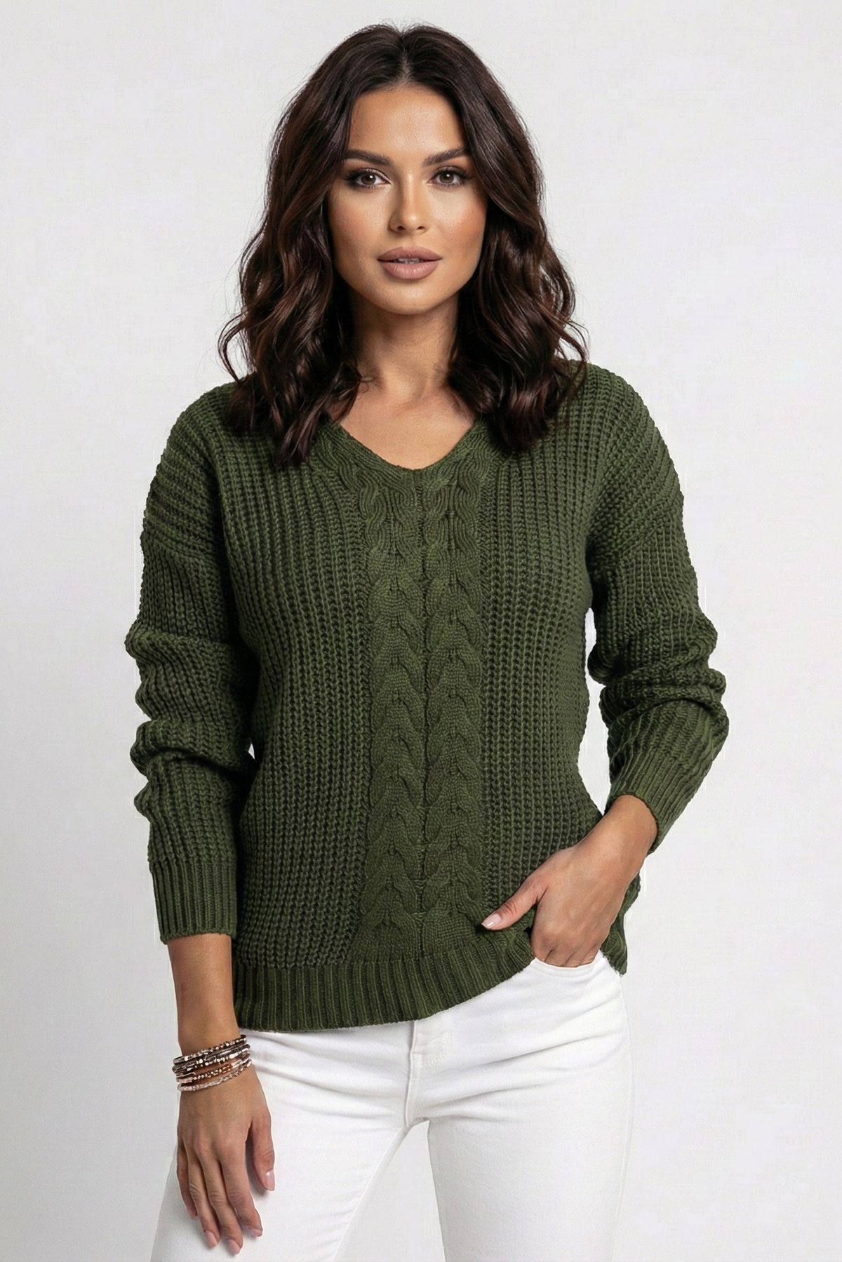Relaxed-Fit Long-Sleeve Sweater