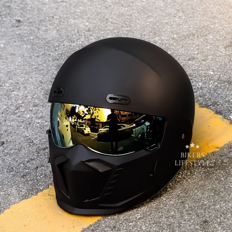 Retro Classic Motorcycle Helmet DOT And ECE Approved Timeless Look