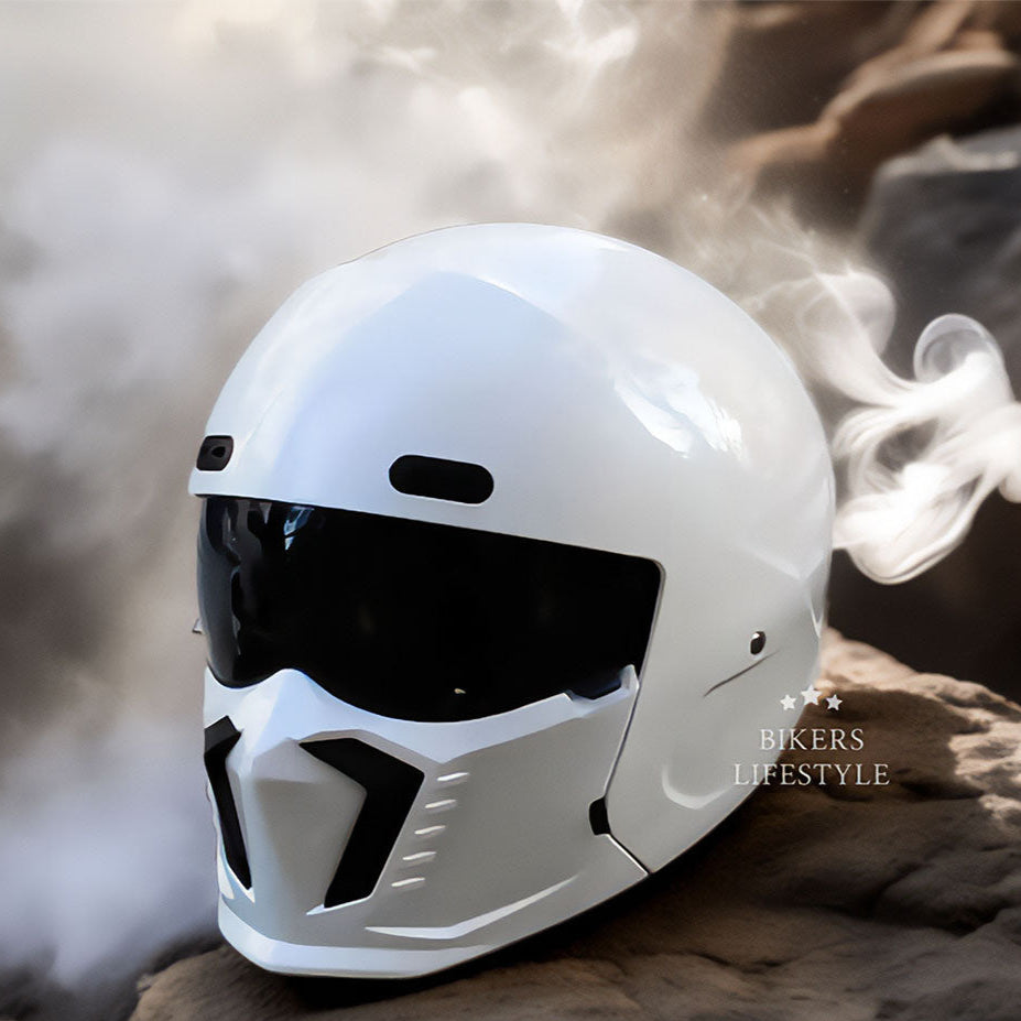 Retro Classic Motorcycle Helmet DOT And ECE Approved Timeless Look