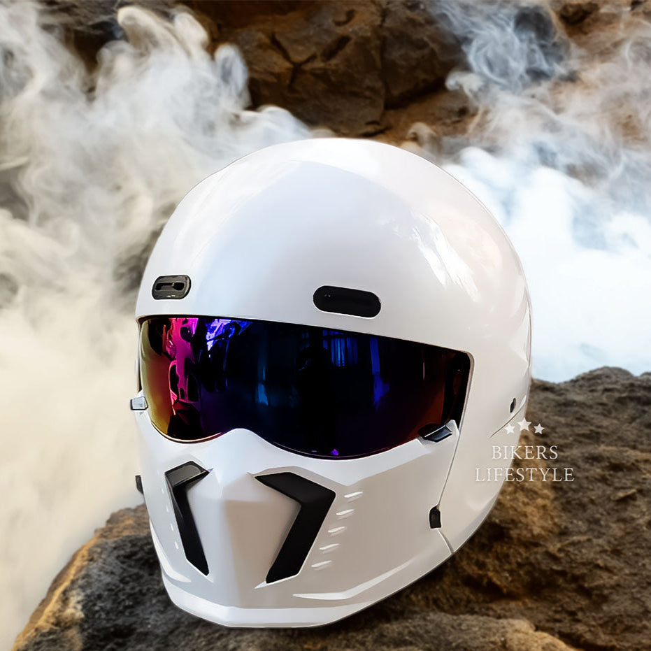 Retro Classic Motorcycle Helmet DOT And ECE Approved Timeless Look