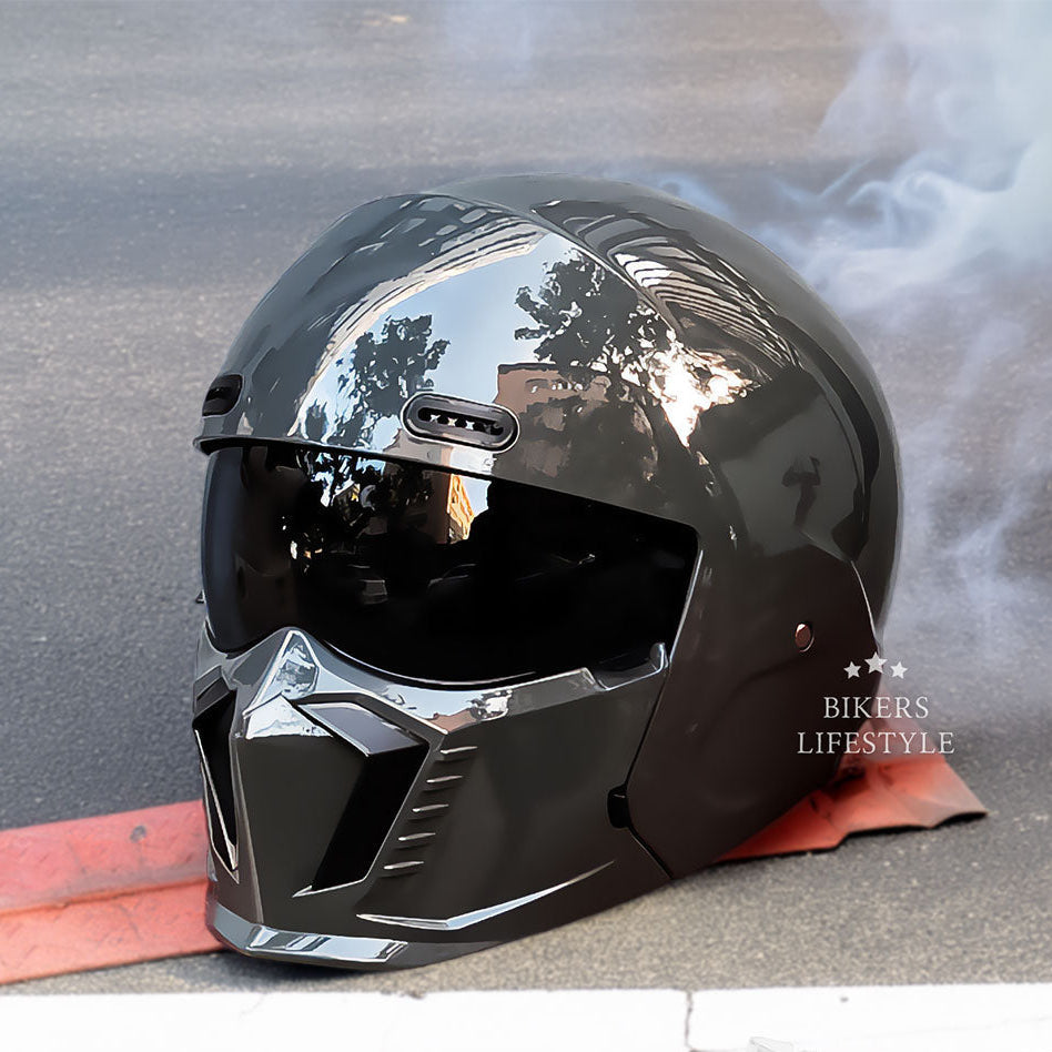 Retro Classic Motorcycle Helmet DOT And ECE Approved Timeless Look