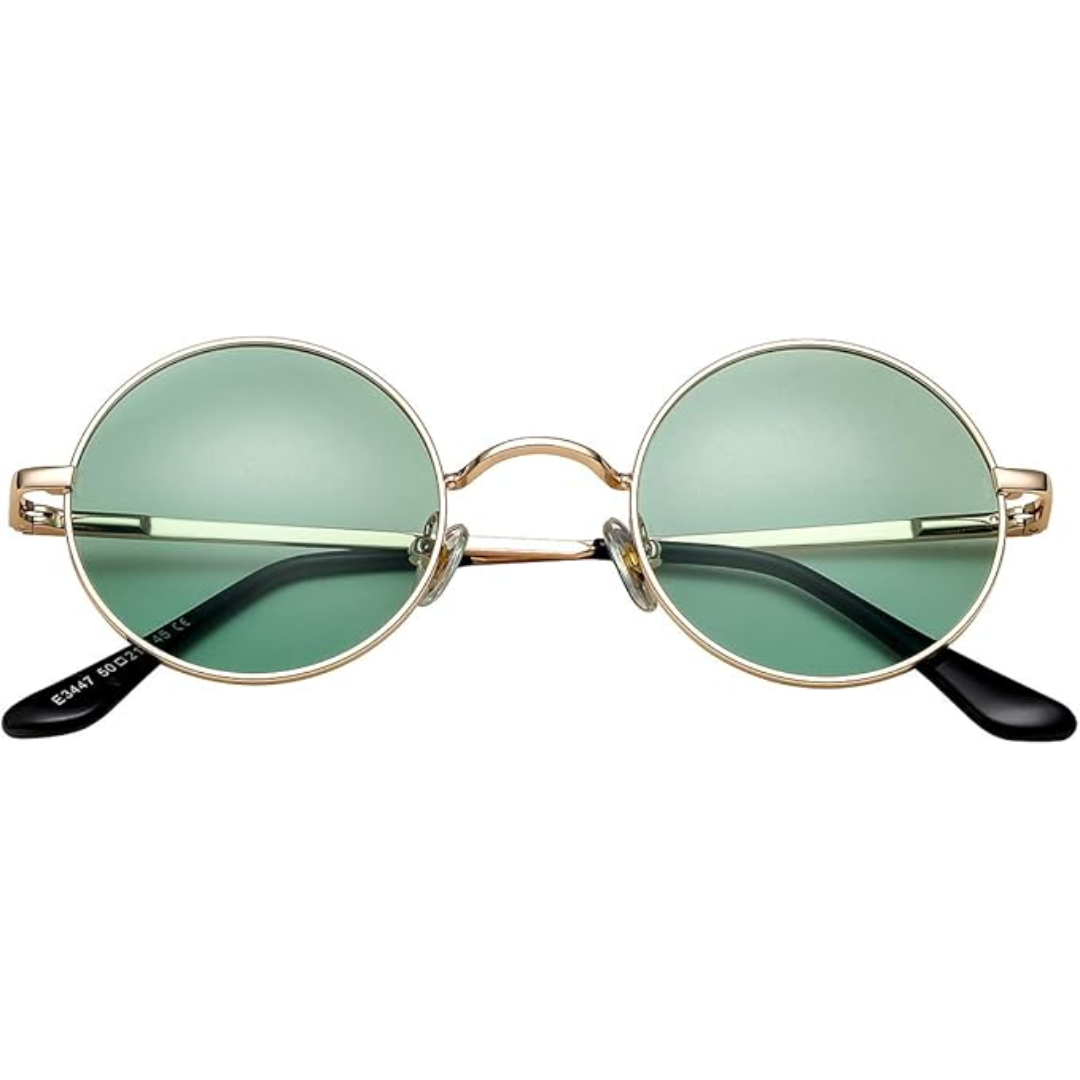 Retro Round Polarized Sunglasses - Lenno