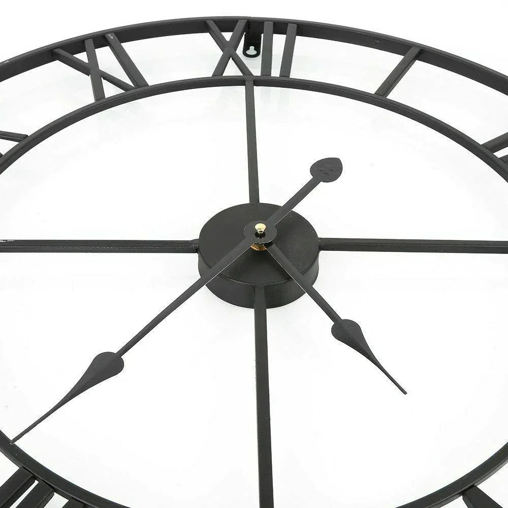 RetroRoman - Metal Majesty Clock