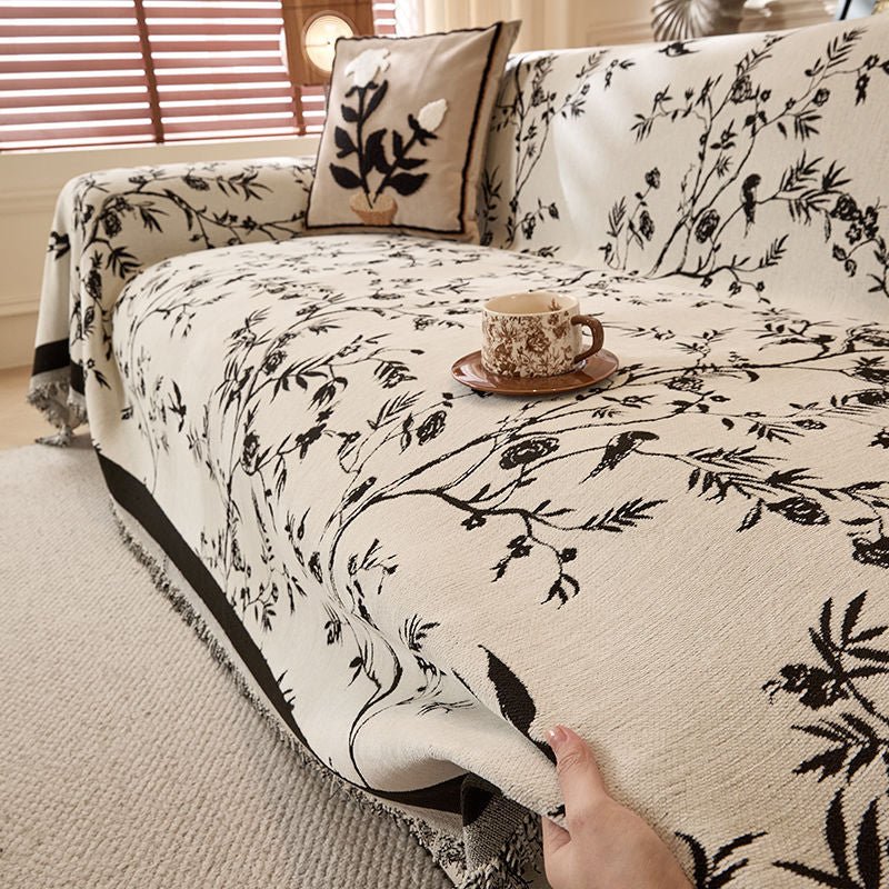 Reversible Chenille Sofa Slipcover - Durable Protection