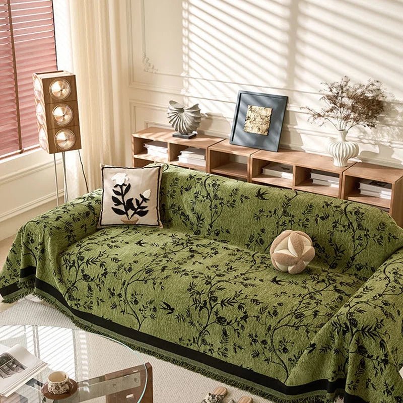 Reversible Chenille Sofa Slipcover - Durable Protection
