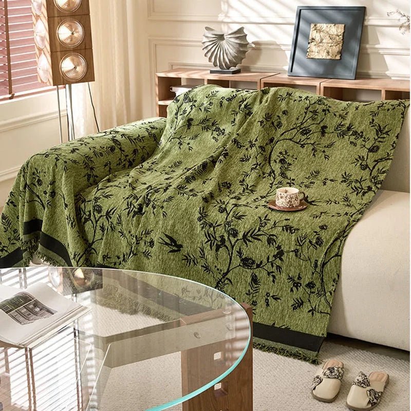 Reversible Chenille Sofa Slipcover - Durable Protection