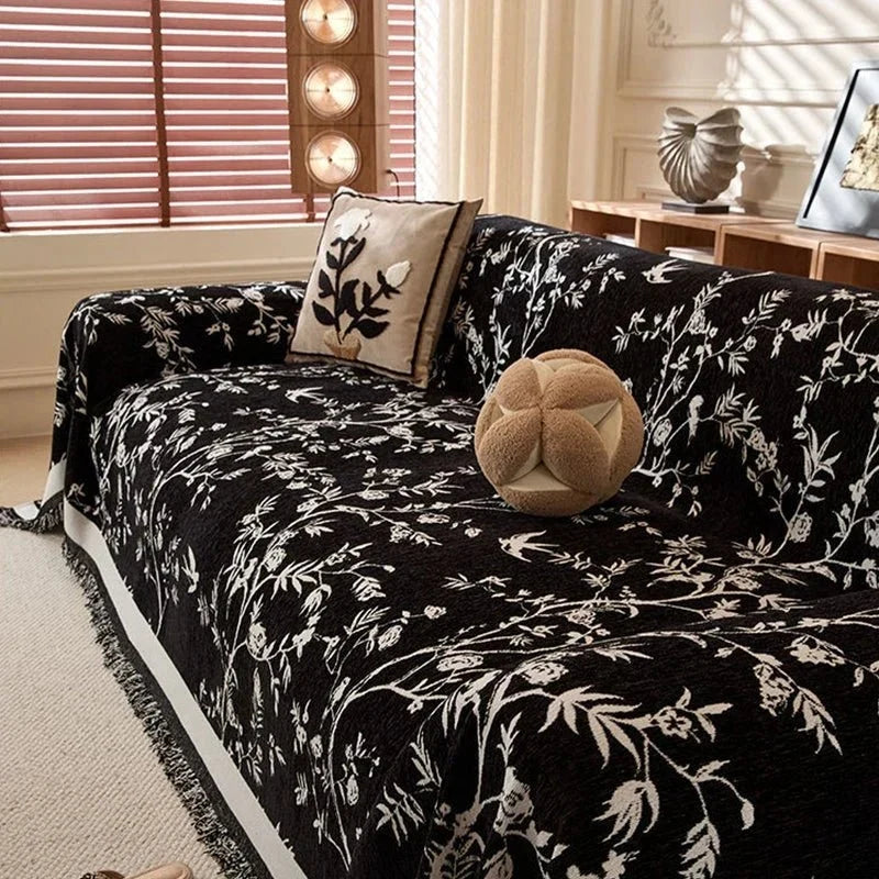 Reversible Chenille Sofa Slipcover - Durable Protection
