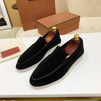 Wearclo | Men's Classic Suede Slip-On Loafers