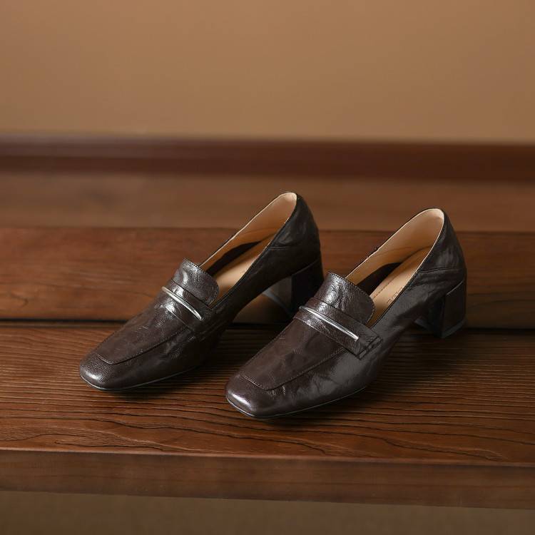 Image of Rita | Women's Heeled Slip-On Loafers