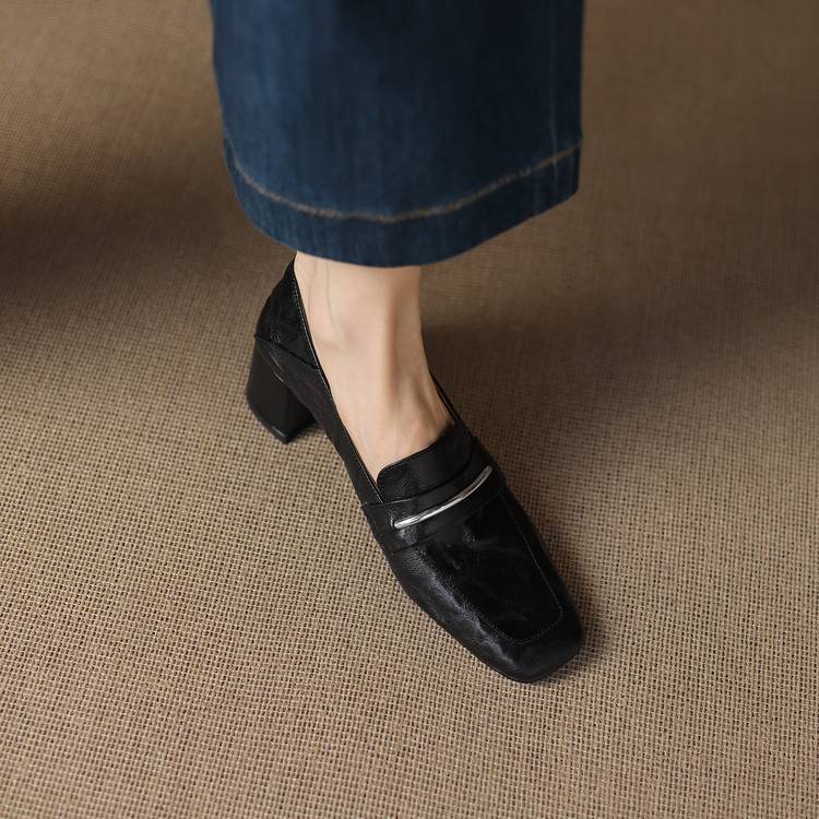 Image of Rita | Women's Heeled Slip-On Loafers