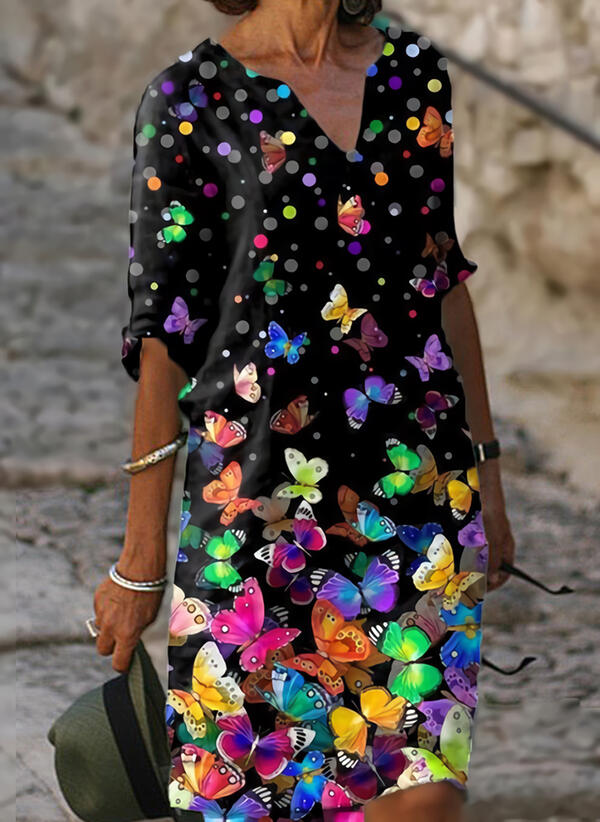 Image of Rosemary | Women's V-Neck Midi Dress