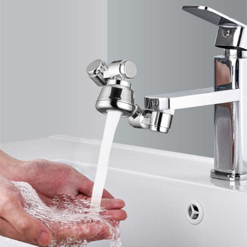 Rotating Faucet Extender – 1080° Rotation & 2 Spray Modes – Copper & ABS Kitchen & Bathroom Accessory