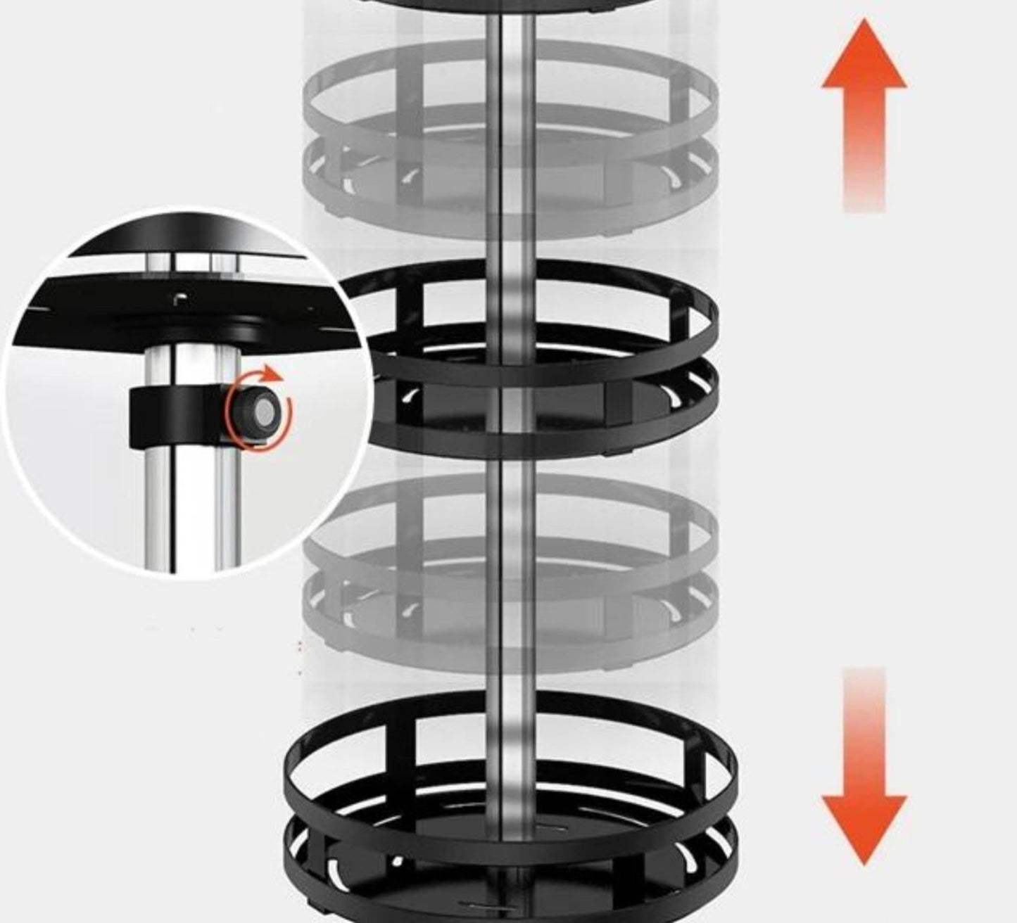 Rotating Storage Shelf - TwistRack 360°