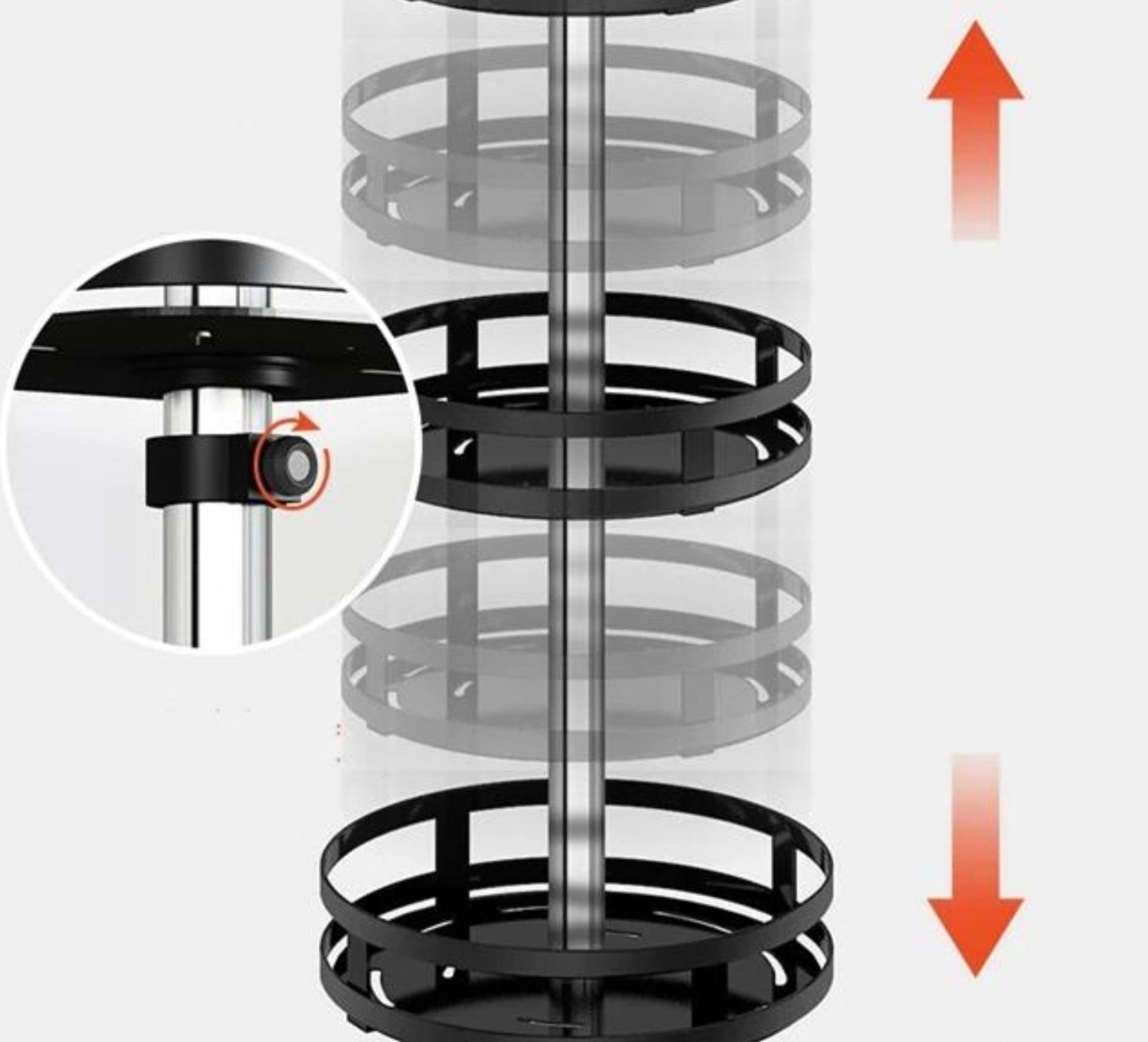 Rotating Storage Shelf - TwistRack 360°